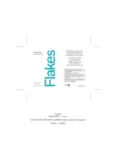 Flakes Hair Serum 55ml Bottle (Flakes Hair Serum 55ml  Bottle)